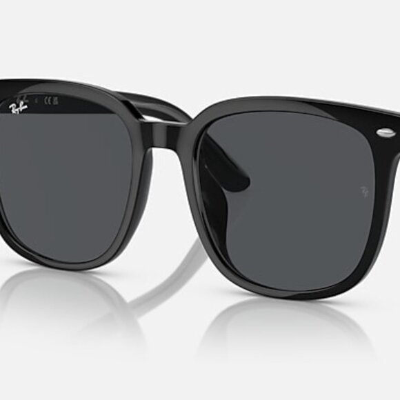 Ray-Ban RB4401D 601/87 Square Sunglasses – Polished Black Dark Grey 57-20 - Picture 1 of 4